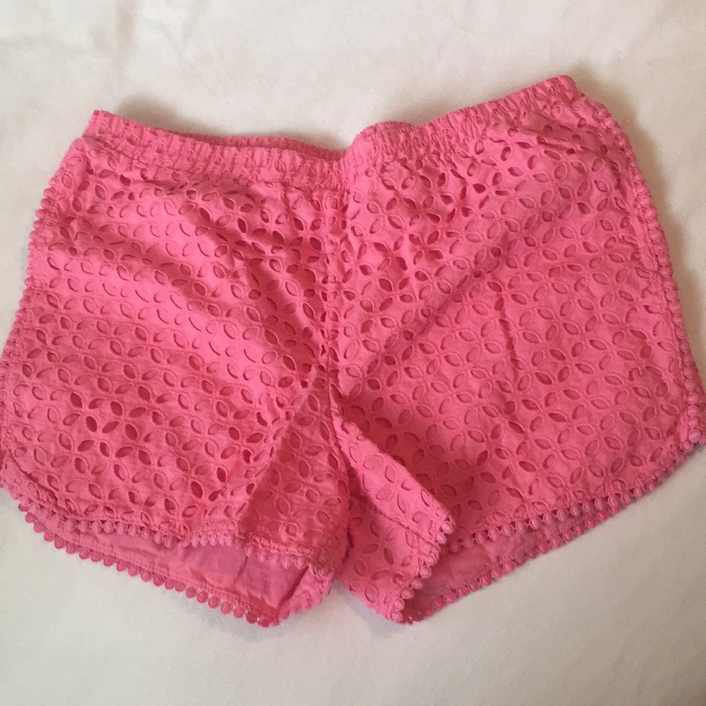 Lily Pulitzer for Target pink eyelet shorts